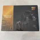 4K Full UHD 3 Channel Dash Cam HD Record Rotation G- Sensor  New Sealed W J-Peg
