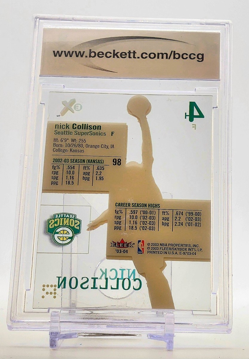 2003-04 E-X - Nick Collison #98 Essential Credentials (RC) Sonics