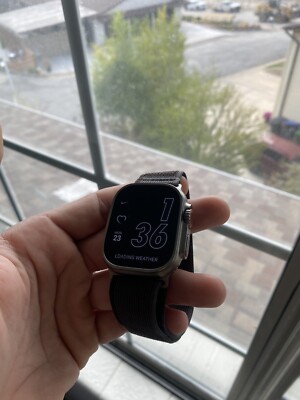 Apple Watch Ultra 49mm Titanium Case with Black/Gray Trail Loop, M/L (GPS +...