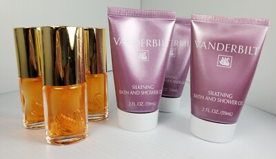 VANDERBILT By Gloria Vanderbilt (3) Eau De Toilette Spray + (3) Shower Gel *RARE