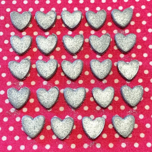 50 essbare HERZEN Glitzer oder Schimmer Cupcake Topper Tortendeko TOP QUALITÄT - Bild 5 von 9