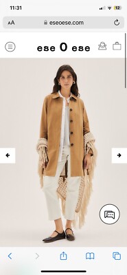 Ese O  Ese Trench Coat  Size S