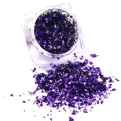 6 Colours Nail Art Sequins Mirror Glitter Powder Foil Flakes Paillette Decor AU - Picture 12 of 18