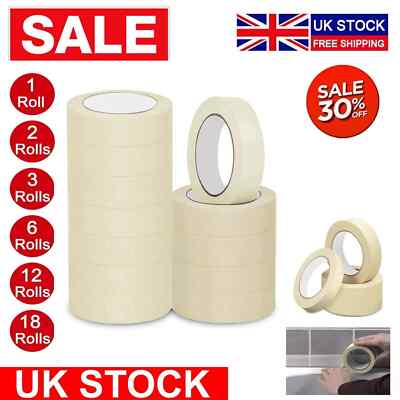 MASKING TAPE 50MM - 24MM X 50M STARK SCOTCH PAPIER DIY BASTELN MALER LEICHT REIß