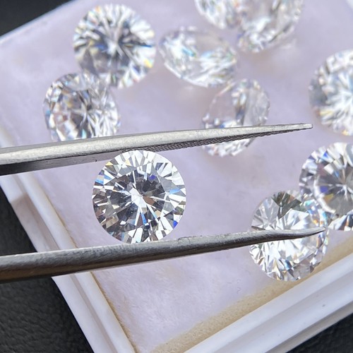 0.7~3mm White Round Cubic Zirconia Stones 5A Loose CZ Gemstone Synthesis Diamond - Picture 13 of 15