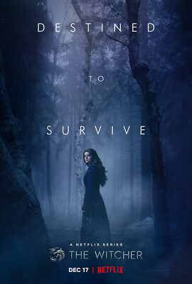 THE WITCHER POSTER HENRY CAVILL GERALT OF RIVIA FREYA ALLAN CIRA YENNEFER
