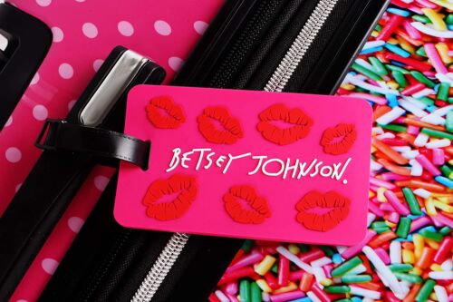 Paquete de 2 maletas Betsey Johnson etiqueta de equipaje - etiqueta de identificación de viaje - Imagen 6 de 8