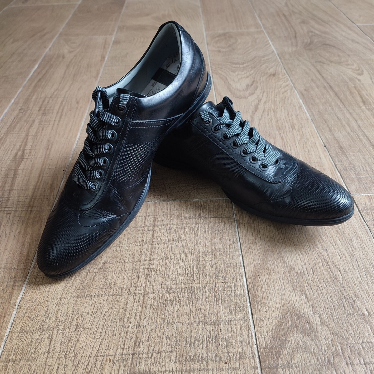 KENZO Paris Men's Black Oxfords Sz 8.5 EU 41 Leather Dress KENZO Paris Men's Black Oxfords Sz 8.5 EU 41 Leather Dress