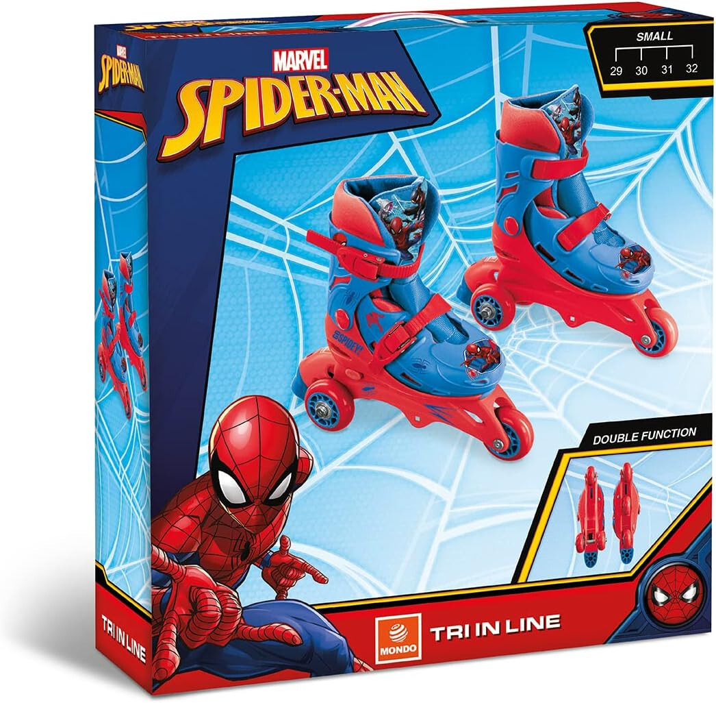 Marvel Spiderman Inline Skates Adjustable Size Double
