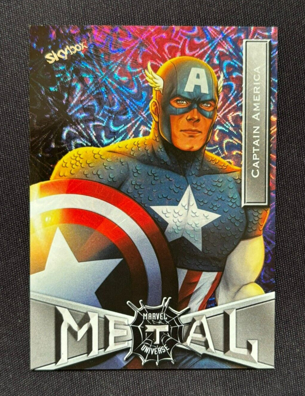 2022 Upper Deck Marvel Metal Universe Spider-Man CAPTAIN AMERICA Grandiose #16