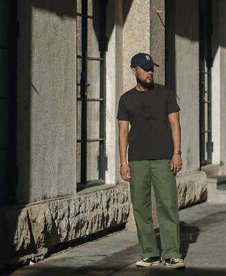 P*6様 30s USMC L BUTTON CHINO PANTS 大 BRONSON MFG. CO. 1944 USMC Officer Trousers - Navy/Olive/Khaki (J9