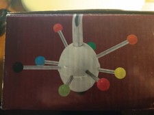 Retro Hatrack Saturns Wieszak na płaszcze atomowy styl kosmiczny w pudełku