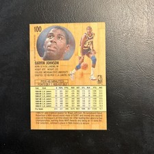 55b #100 Magic Earvin Johnson, Los Angeles Lakers, 1991/92 Fleer ￼