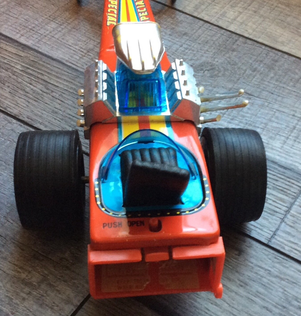BANDAI JAPAN TOP FUEL Dragster TIN TOY LITHO BATTERY TOY BANDAI JAPAN TOP FUEL Dragster TIN TOY LITHO BATTERY TOY