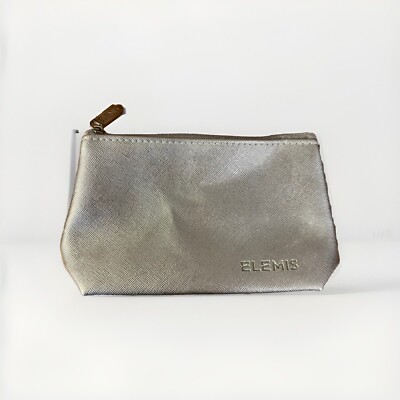Elemis Silber Kosmetiktasche klein Reisetasche Kosmetikkoffer Neu