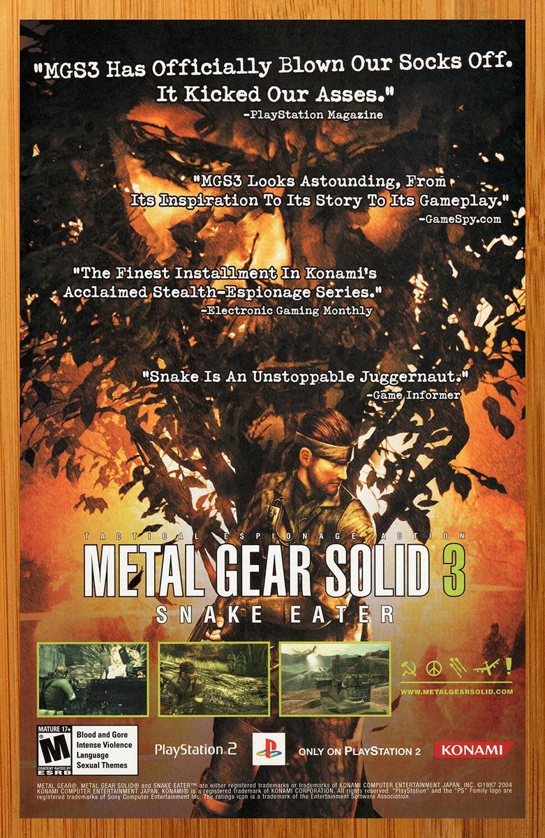 L GEAR SOLID Δ SNAKE EATER ポスター METAL GEAR SOLID Δ: SNAKE EATER Poster [EXCLUSIVE OKS GEAR