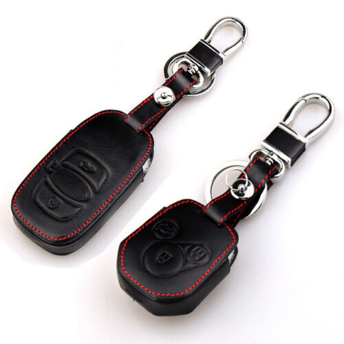 Fit For Subaru 3 button Black Remote Key Fob Bag Holder PU Leather Cover Case - Picture 3 of 10