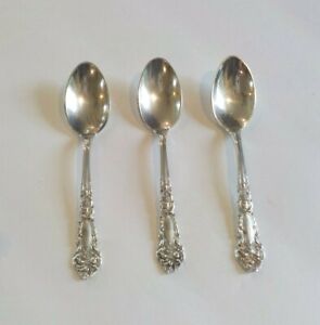 Reed /& Barton Sterling FRENCH RENAISSANCE Demitasse Spoons MONO S