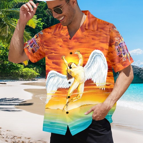Hawaiian Button Shirt Rock Music. Led Zeppelin. 21 back designs available - Picture 2 of 88
