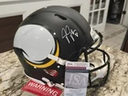 Justin Jefferson Autographed Minnesota Vikings FS Authentic Amp Helmet Jsa.