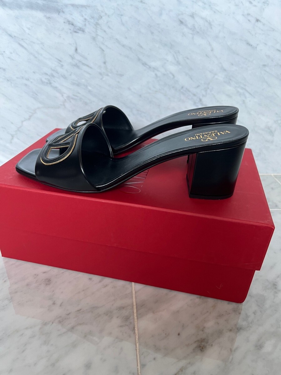 New VALENTINO GARAVANI Women VLogo Cut-Out heel Sandals