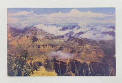 Aerial View Grand Canyon National Park Arizona Postcard Posted 1950