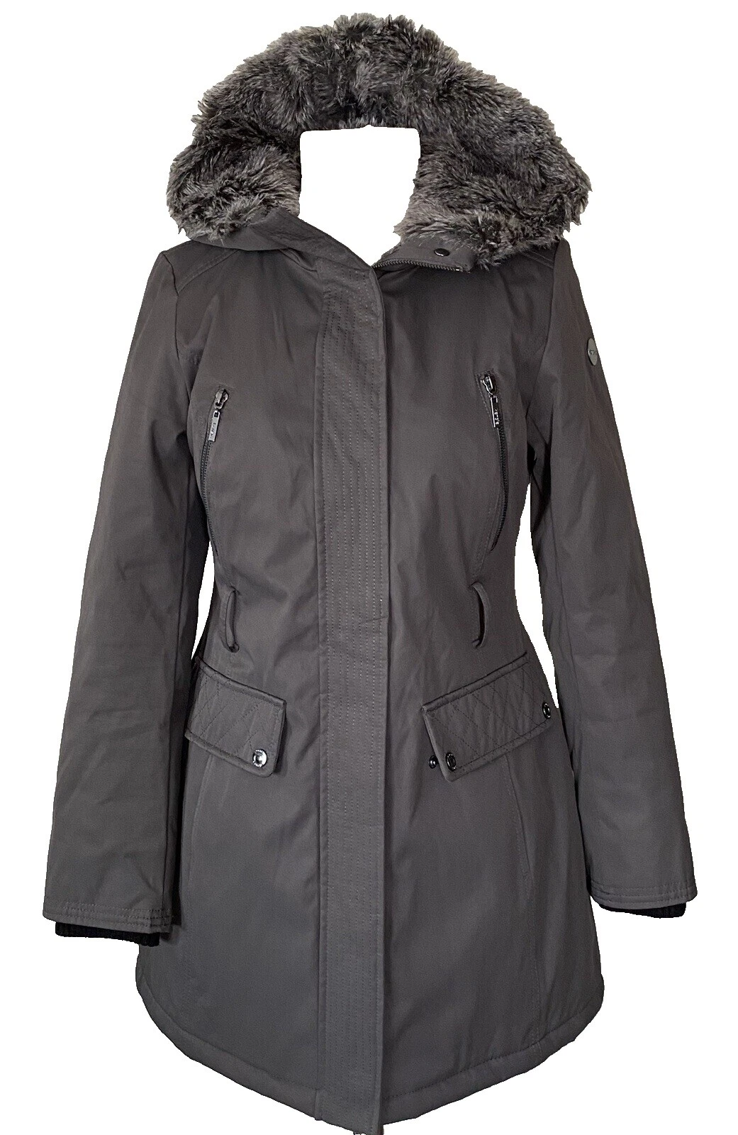 Sólido gabardina Kensie Girl abrigos, chaquetas y chalecos para Mujeres