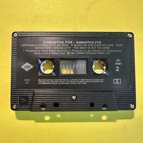 SAMANTHA FOX Self Titled CASSETTE TAPE - Picture 8 of 8