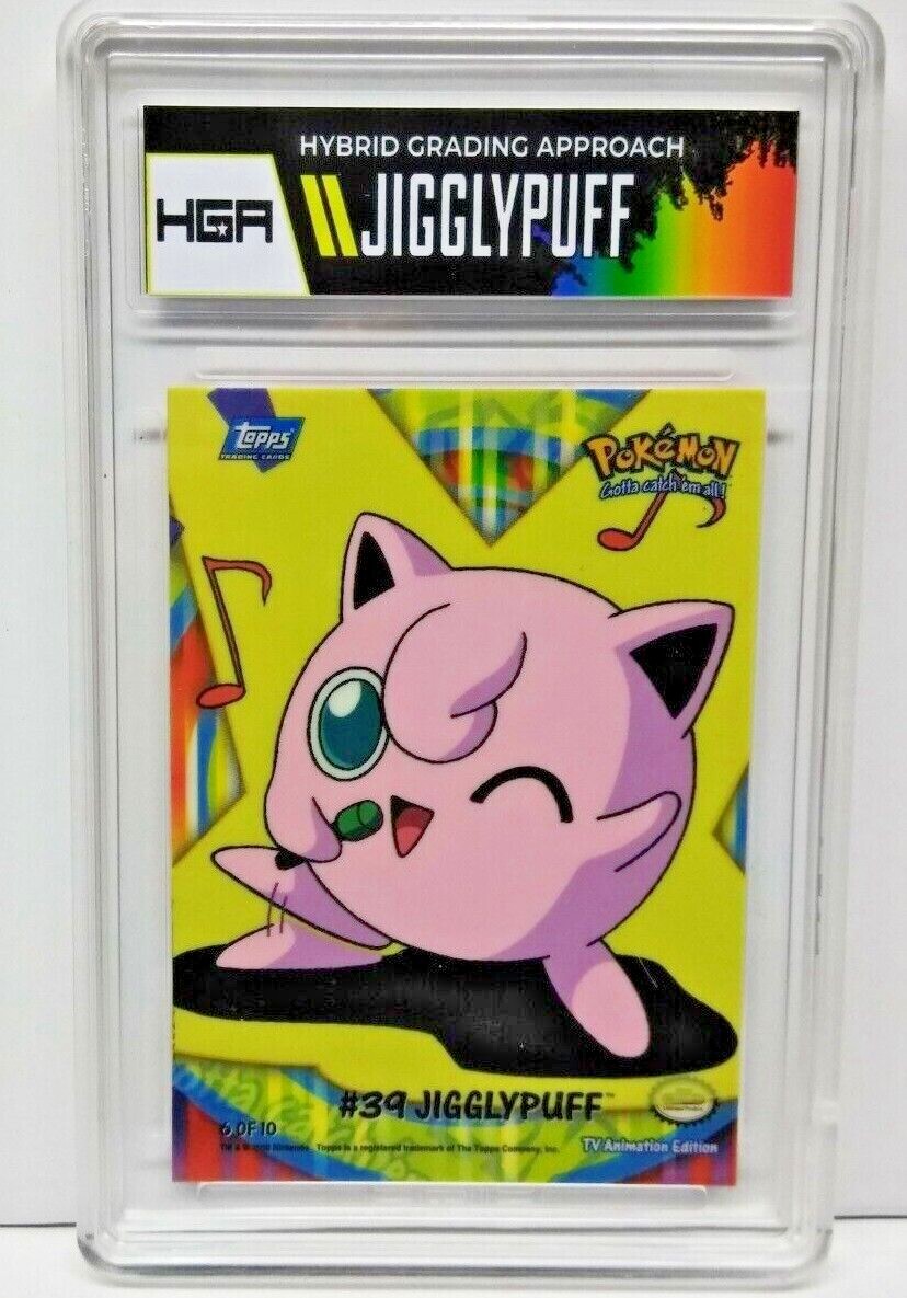 2000 Topps Pokemon TV Animation Series 2 #39 Jigglypuff 6 of 10 Sticker HGA PC 