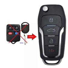 2013 Aks Keys Replacement For Ford Mustang Flip Key Combo 4b - Cwtwb1u331