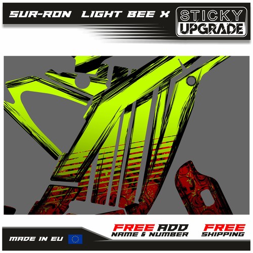 Sur-ron Light Bee Graphics Kit 21 Mil, Surron Wrap, Segway X260 Stickers, Decals - Picture 4 of 9
