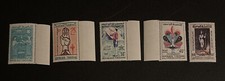 5 Tunisia Boy Scout stamps. SC #s 368-372. MNH. with tags. Year 1960.  #3