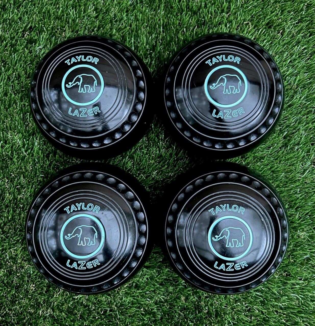 Taylor Lazer Lawn Bowls Size 2 In original box Very good condition