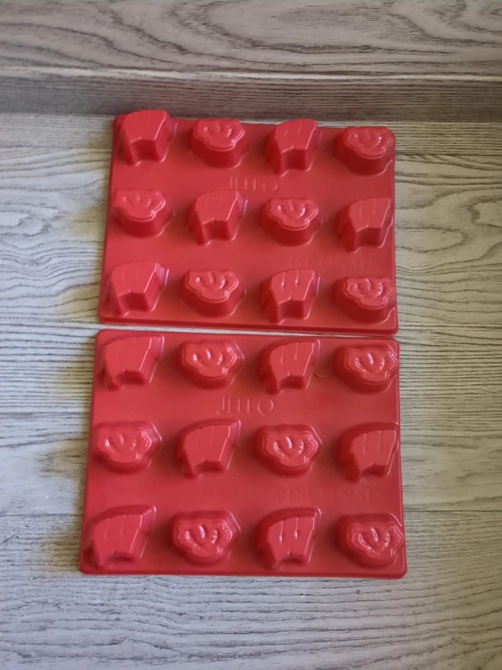 Jello Jigglers Mold Wisconsin Badgers X2  Madison College Graduation Party UWM - Image 3 of 4