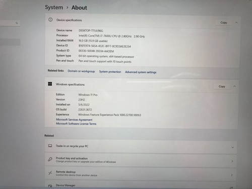 Dell Latitude 5285 12.3" Touchscreen Core i7-7600U 2.80GHZ 16GB RAM 512GB SSD - Picture 3 of 17