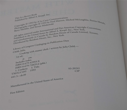 Cooking with master chefs - by Julia Child 1st / 1st - Like New - Bild 3 von 4
