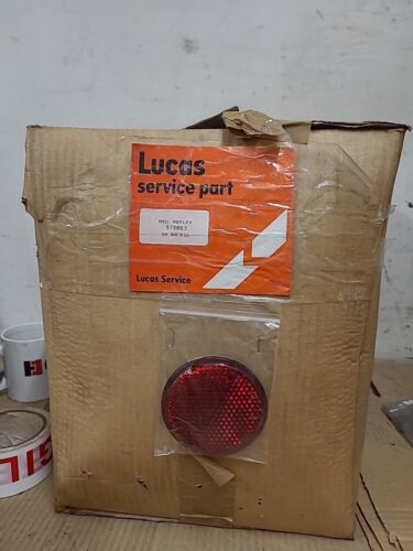 Genuine NOS Lucas 3158 2515 Grade Commercial Vehicle Red 3" Reflector, 575863 - Picture 7 of 10