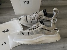 Adidas Y-3 Shiku Run Men?s Sneakers UK 8 Talc/Black NEW