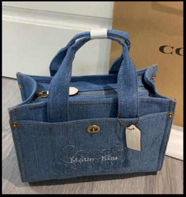 COACH CAZ29 [COACH MATIN KIM] Cargo Tote Bag 26 Blue 2 Way Outlet