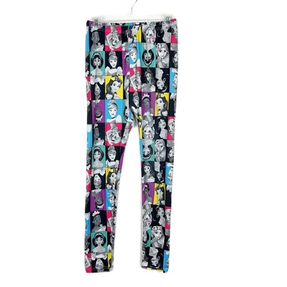 Disney Princess Leggings Kids XL Extra Large Multicolor Pull On Activewear