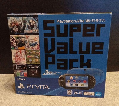 PlayStation Vita Super Value Pack Wi-Fi, Complete, Like , No Game 