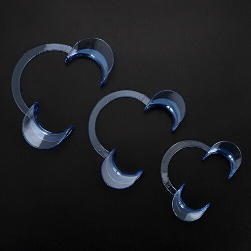 10pz Retrattore Labbra Guancia Intraorale Dentale Apri Bocca Tipo C L/M/S Taglia Blu - Foto 5 di 5
