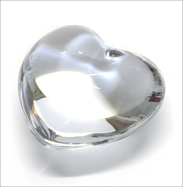 Baccarat Clear Heart Puffed Lead Crystal 1761531 for sale online eBay