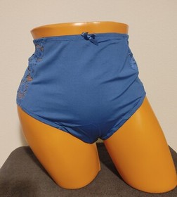 NWT Lane Bryant Cacique Cheeky Sexy Panty Lingerie 22/24 Blue W/ Blue Side Lace