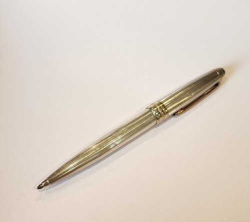 Penna a sfera Montblanc Meisterstuck argento 925 Stød Germania MG130160 METALLO 2 - Foto 16 di 17