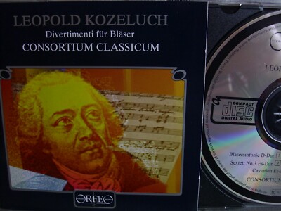 Leopold Kozeluch- Divertimenti für Bläser- Consortium Classicum- ORFEO WIE NEU
