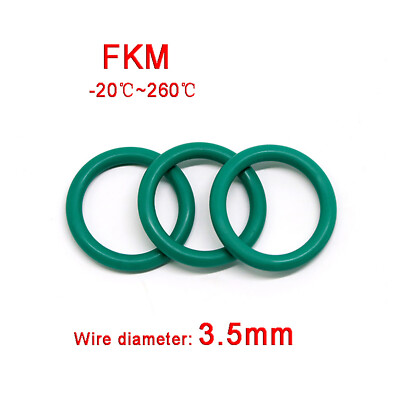 O-Ring 10mm - 70mm , Schnurstärke 3,5mm , FKM Dichtring Oring Nullring Metrisch