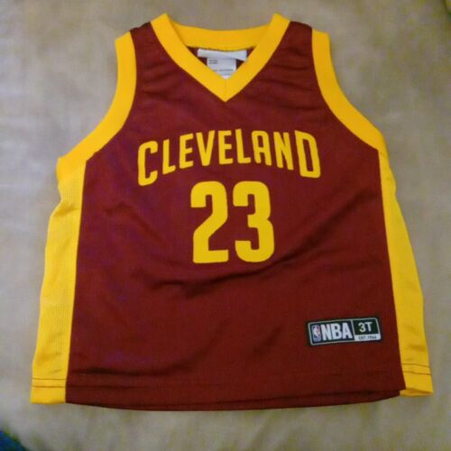 Cleveland Cavaliers Jersey Lebron James #23 3T NBA Maroon - Afbeelding 1 van 6