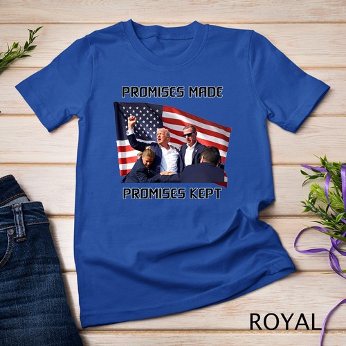 American Patriot Trump Shirt - Promises Made Promises Kept T-shirt - Picture 4 of 15