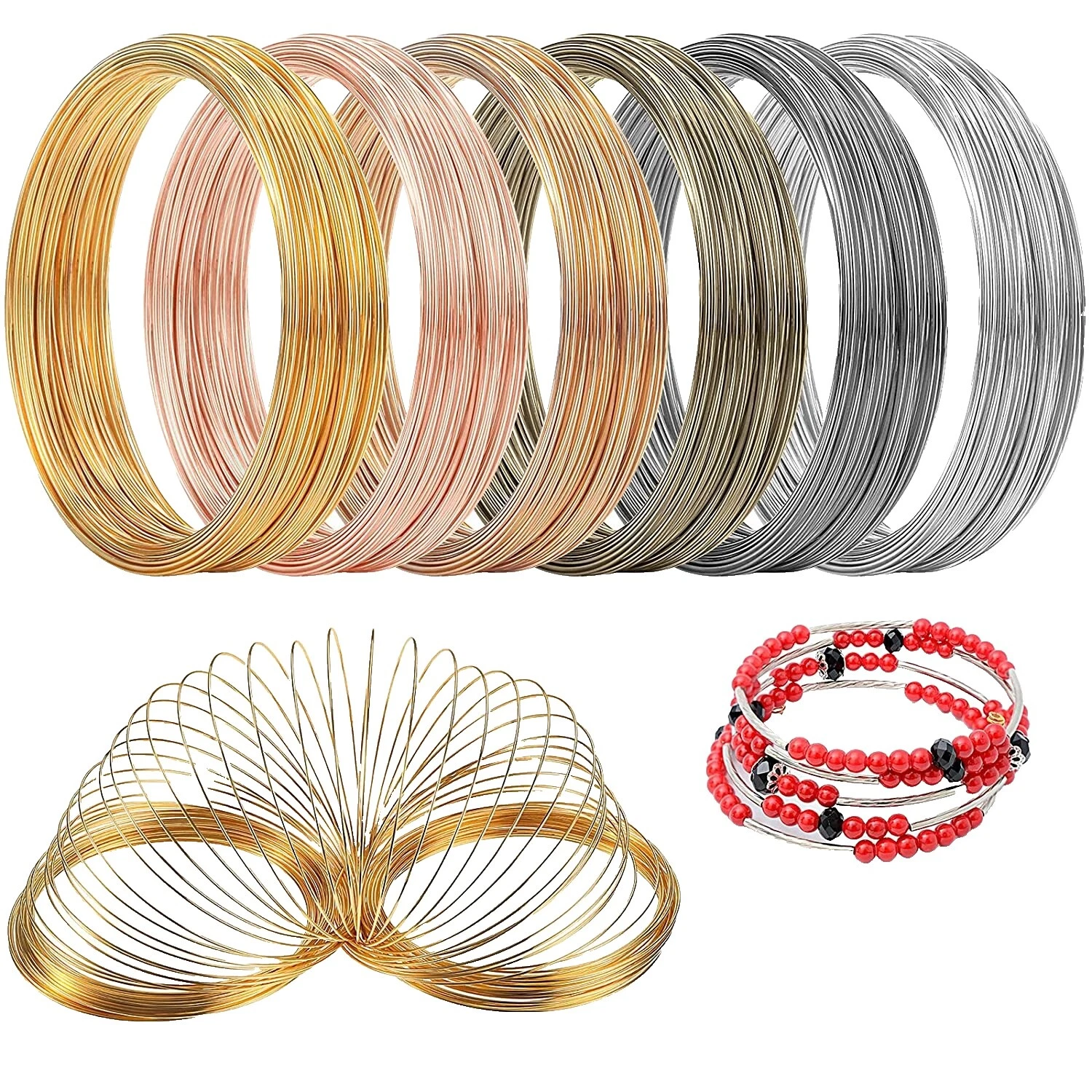 Fios de memória para montagem de bijuterias e Várias Cores